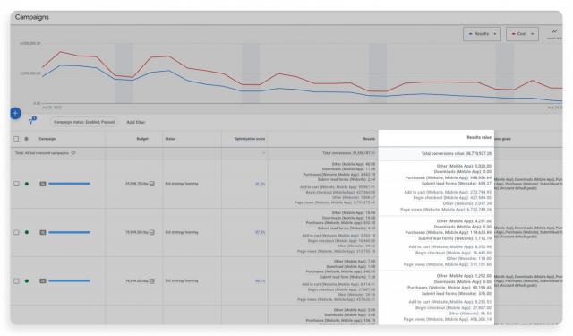 Client result screenshot
